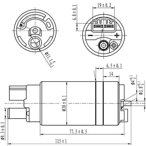 Z61186R — ZIKMAR — Топливный насос (вставка, с фильтром)