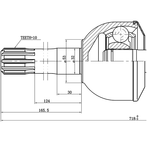 Z87661R — ZIKMAR — ШРУС поворотного кулака