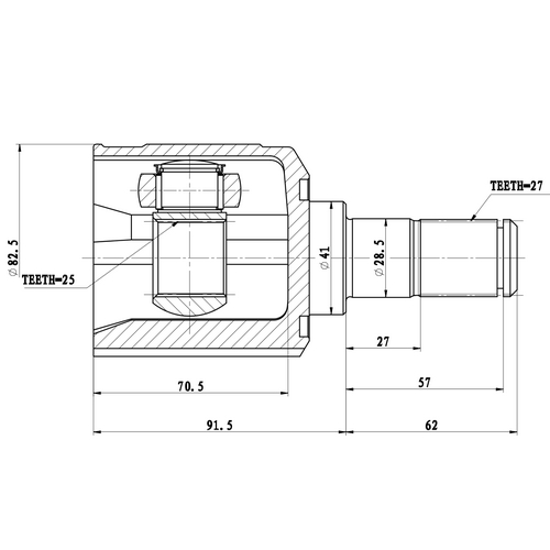 Z87809R — ZIKMAR — Шрус Внутренний