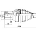 Z88039R — ZIKMAR — Приводной вал